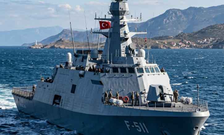 Tegang, Kapal Perang Turki Dekati dan Paksa Kapal Angkatan Laut Milik Israel Ubah Rute di Mediterania